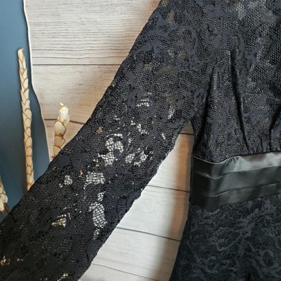 NWT Kiyonna Black Lace‎ Formal Dress Women's 0x (10/12) - Picture 7 of 16